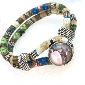 Bracelet Cotton Noosa Handmade 20mm snap SB20